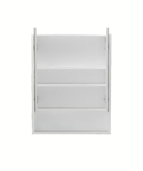 Bijeli ormarić s ogledalom Naturel Lucca 60x75 cm sa zrcalnim vratima i unutarnjim policama.