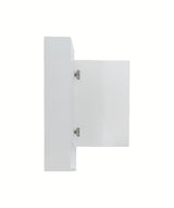 Bijeli ormarić s ogledalom Naturel Lucca 80x75 cm sa zrcalnim vratima i unutarnjim policama