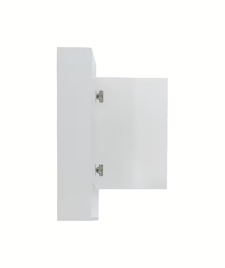 Bijeli ormarić s ogledalom Naturel Lucca 80x75 cm sa zrcalnim vratima i unutarnjim policama