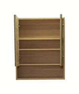 Ormarić s Ogledalom Naturel Lucca 60x75 cm u dekoru hrasta sa zrcalnim vratima i unutarnjim policama.