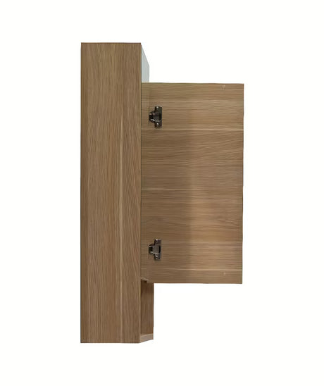 Ormarić s Ogledalom Naturel Lucca 60x75 cm u dekoru hrasta sa zrcalnim vratima i unutarnjim policama.