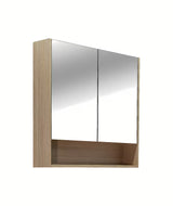 Ormarić s Ogledalom Naturel Lucca 80x75 cm u dekoru hrasta sa zrcalnim vratima