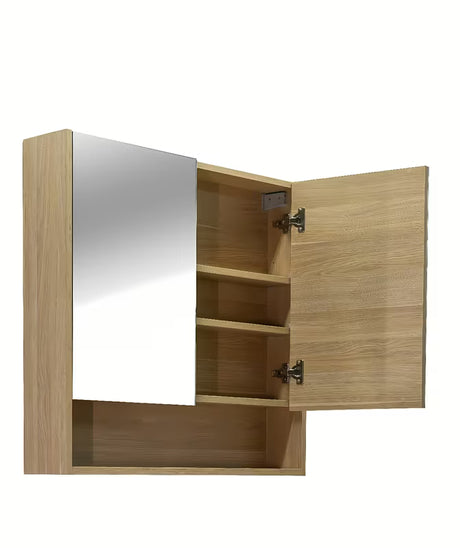 Ormarić s Ogledalom Naturel Lucca 80x75 cm u dekoru hrasta sa zrcalnim vratima