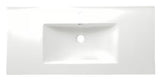 Bijeli keramički umivaonik za kupaonski ormarić Naturel Modena 101x46 cm sa središnjim otvorom za pro slavinu