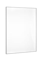 Pravokutno zidno ogledalo 63x85 cm u aluminijskom okviru, prikladno za modernu kupaonicu.