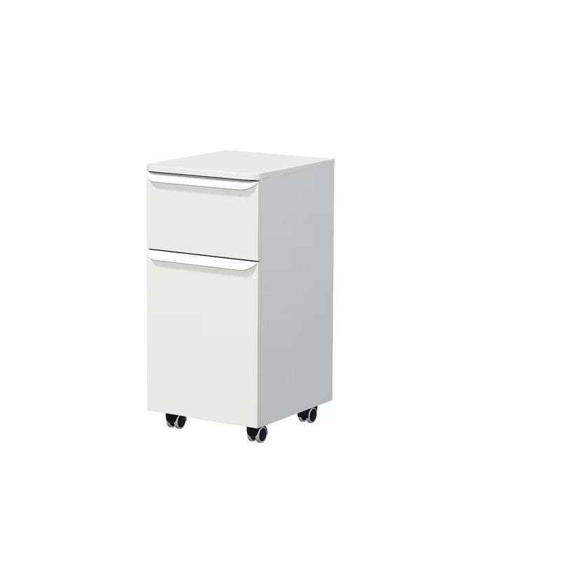 Niska kupaonski ormarić Naturel Pavia u mat bijeloj boji s utičnicom i s desnim vratima