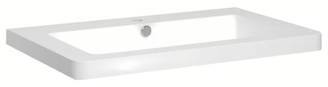 Bijeli namještajni ugradbeni umivaonik Naturel Pavia 105 x 49 cm s otvorom pro slavinu u sredini