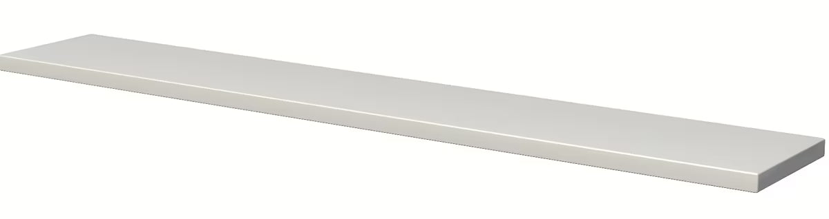 Bijela zidna polica Naturel sa skrivenim zidnim pričvršćenjem na klinove