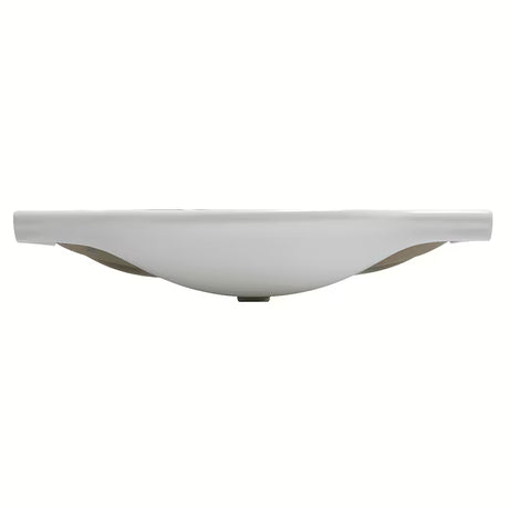 Bijeli keramički umivaonik za kupaonski ormarić Naturel Pro 102 x 50 cm s otvorom za pro slavinu u sredini