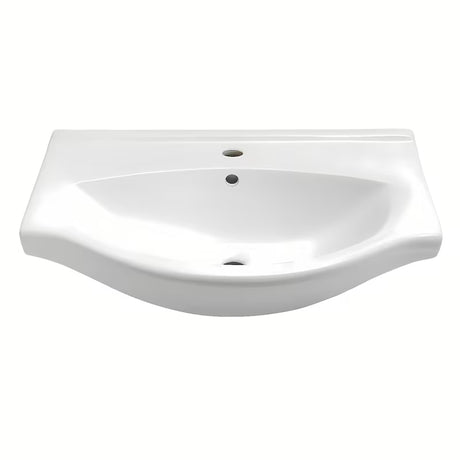 Bijeli keramički umivaonik za kupaonski ormarić Naturel Pro 70x51 cm s otvorom pro za slavinu u sredini