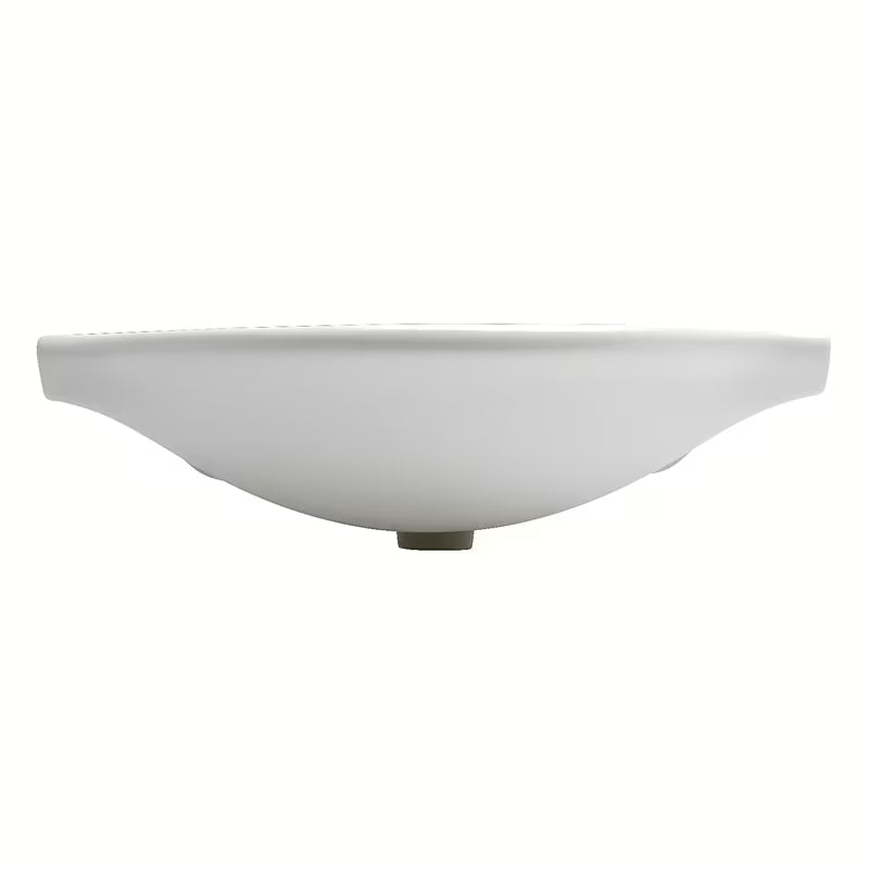 Bijeli keramički umivaonik za kupaonski ormarić Naturel Pro 70x51 cm s otvorom pro za slavinu u sredini