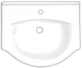 Bijeli keramički umivaonik za kupaonski ormarić Naturel Pro 61 x 51 cm s otvorom pro za slavinu u sredini