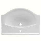 Bijeli keramički umivaonik za kupaonski ormarić Naturel Pro 70x51 cm s otvorom pro za slavinu u sredini