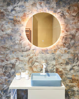 Okruglo LED ogledalo Naturel Project 80x80 cm s folijom protiv zamagljivanja i zaštitom IP44