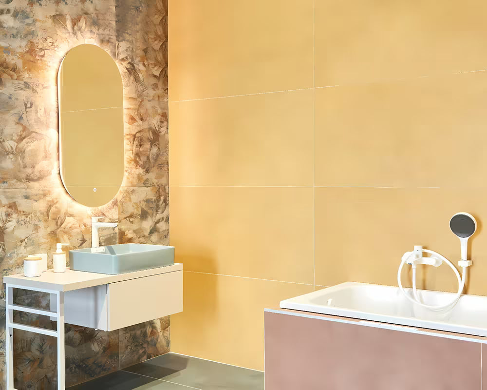 Ovalno LED ogledalo Naturel Project 40x80 cm s folijom protiv zamagljivanja i upravljanjem na senzor