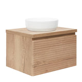 Viseća ormarić ispod umivaonika Naturel Savona u dekoru hrasta halifax mat s glodanom frontom