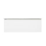 Viseća kupaonski ormarić Naturel Savona s dvostrukim umivaonikom u sjajno bijeloj izvedbi