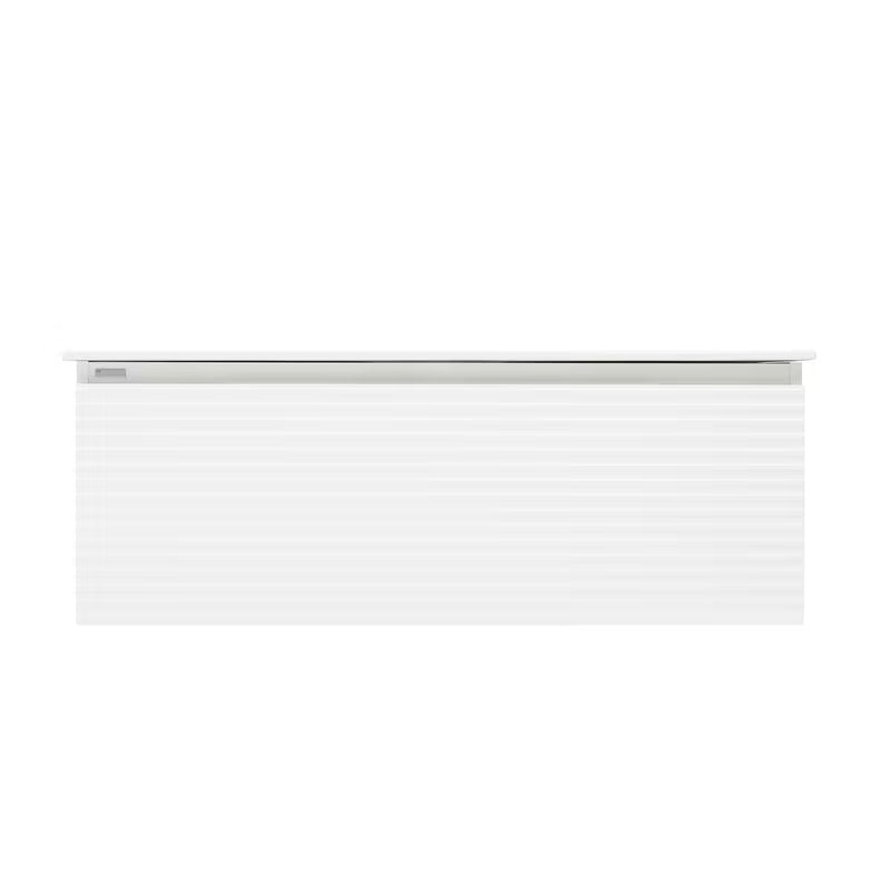 Viseća kupaonski ormarić Naturel Savona s dvostrukim umivaonikom u sjajno bijeloj izvedbi