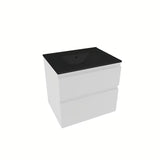 Viseća kupaonski ormarić Naturel Savona s keramičkim umivaonikom u bijelom sjaju