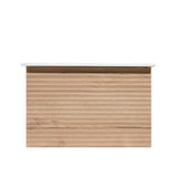 Viseća kupaonski ormarić s keramičkim umivaonikom Naturel Savona u dekoru hrast halifax mat