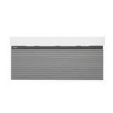 Viseća kupaonski ormarić Naturel Savona s keramičkim dvostrukim umivaonikom u mat sivoj izvedbi