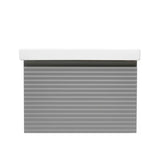 Viseća kupaonski ormarić Naturel Savona s keramičkim umivaonikom u mat sivoj boji