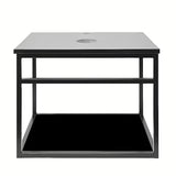 Viseća kupaonski ormarić Naturel Industrial s granitnom pokrovnom pločom i policom u industrijskom dizajnu