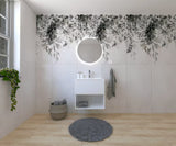 Kupaonski set Naturel Stilla u bijelom sjaju s umivaonikom i LED ogledalom