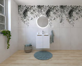 Kupaonski set Naturel Stilla u sjajno bijeloj boji s ormarićem i keramičkim umivaonikom