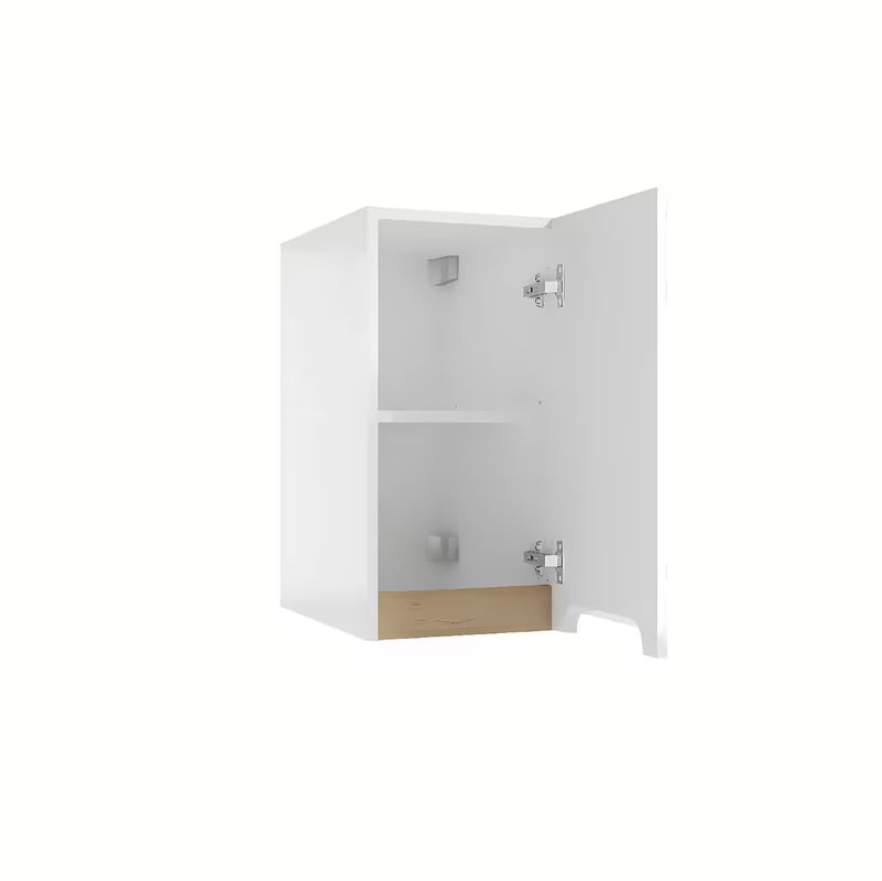 Bijeli viseća kupaonski ormarić Naturel Stilla 80x30x45 cm s jednom ladicom