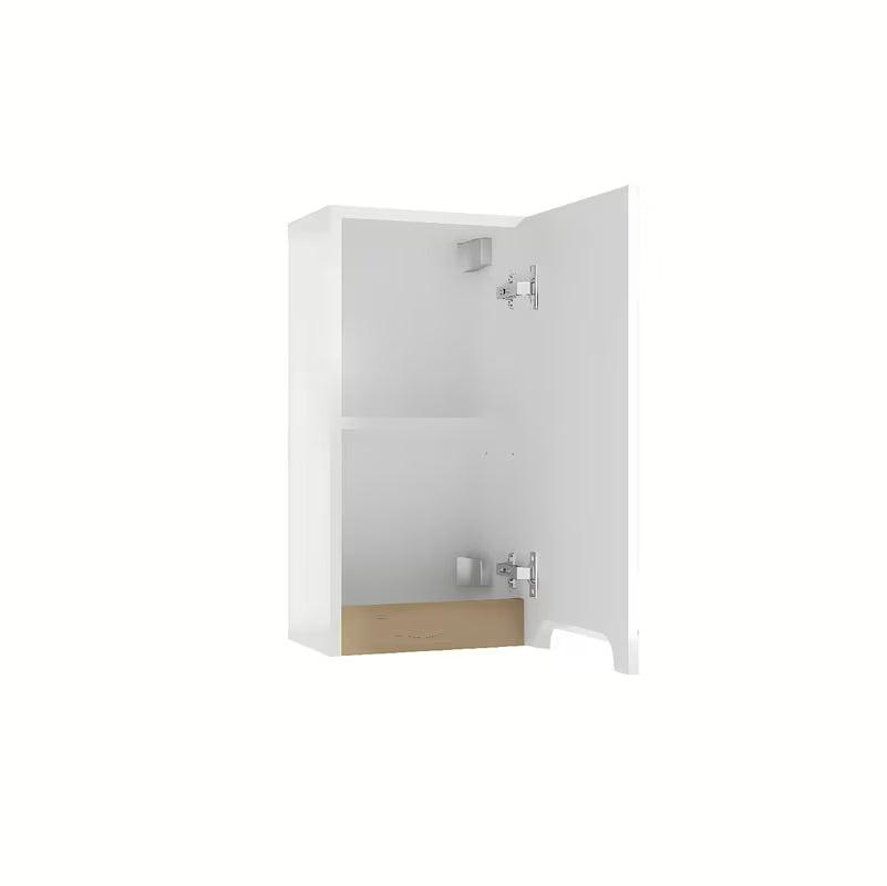 Bijeli viseća kupaonski ormarić Naturel Stilla 80x30x45 cm s jednom ladicom