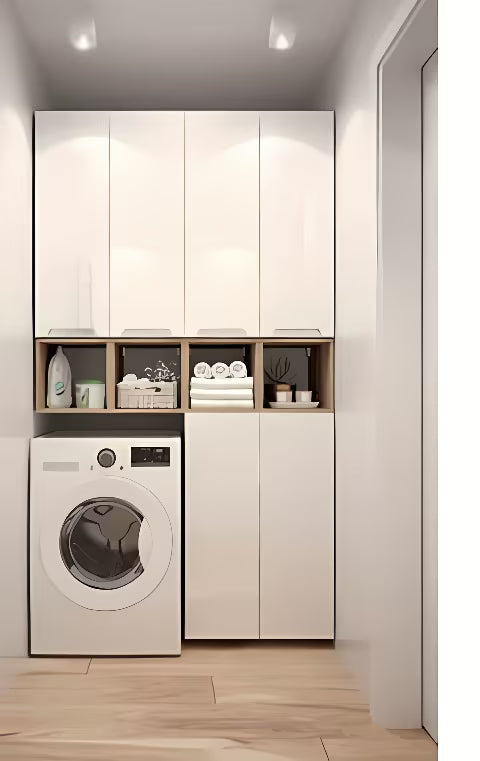 Bijeli viseća kupaonski ormarić Naturel Stilla 80x30x45 cm s jednom ladicom