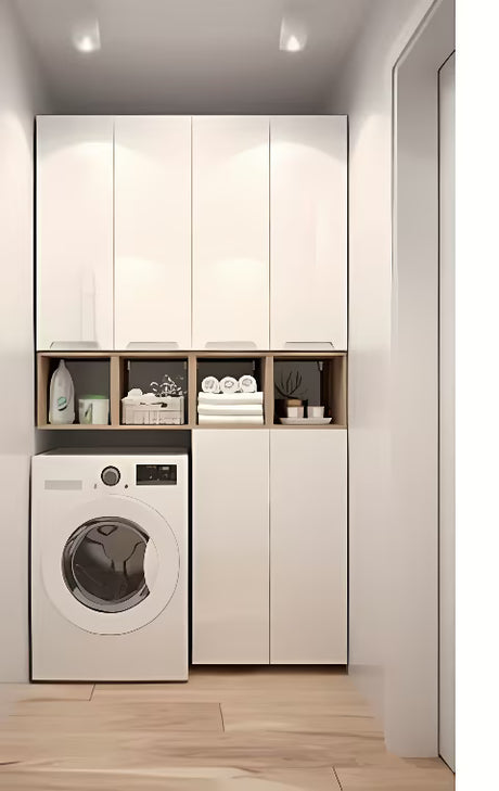 Bijeli viseća kupaonski ormarić Naturel Stilla 80x30x45 cm s jednom ladicom