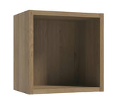 Smeđi viseći policni kutija Naturel Stilla za kupaonicu dimenzija 30x30x20 cm