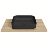 Smeđa pokrovna ploča Naturel Stilla od laminata u dekoru bukva tartuf pro kupaonski namještaj.