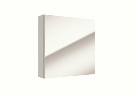 Zidna ormarić s ogledalom Naturel Stilla 60x60 cm s bijelim okvirom i zrcalnim vratima