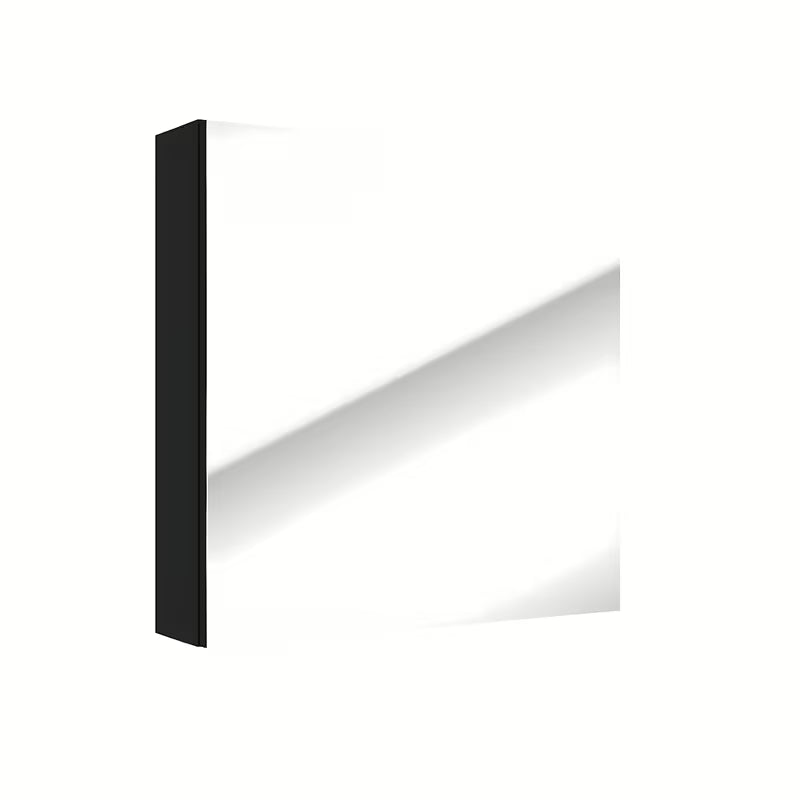 Ormarić s Ogledalom Naturel Stilla 60x60 cm s crnim mat okvirom za zid