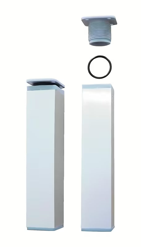 Noga za namještaj Naturel Vario Dekor u aluminijskoj izvedbi, dekorativna noga podesiva po visini za viseći namještaj.