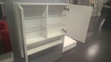 Ormarić s Ogledalom Naturel Vario Dekor 75x68,6 cm u mat bijeloj boji sa staklenim policama