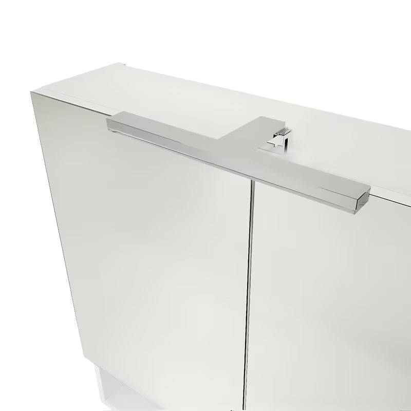 Ormarić s Ogledalom Naturel Vario Dekor 75x68,6 cm u mat bijeloj boji sa staklenim policama