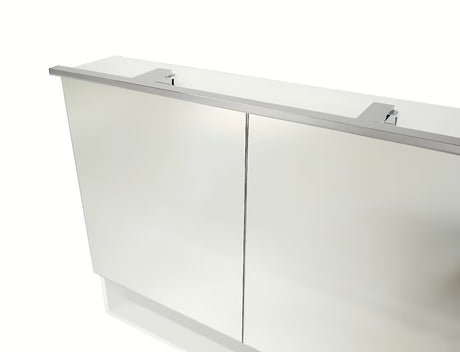 Ormarić s Ogledalom Naturel Vario u mat bijeloj boji sa zrcalnim vratima