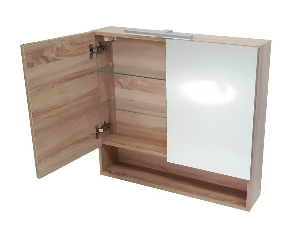 Ormarić s Ogledalom Naturel Vario u dekoru hrast bardolino sa zrcalnim vratima