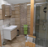 Ormarić s Ogledalom Naturel Vario u dekoru hrast bardolino s policama