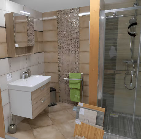 Ormarić s Ogledalom Naturel Vario u dekoru hrast bardolino s policama