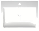 Naturel Verona umivaonik za kupaonski ormarić od lijevanog mramora s preljevom, bijela izvedba