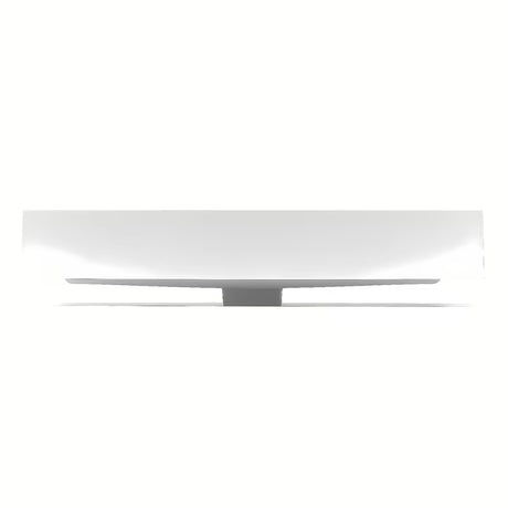 Naturel Verona umivaonik za kupaonski ormarić od lijevanog mramora s preljevom, bijela izvedba