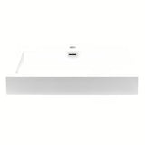 Naturel Verona umivaonik za kupaonski ormarić od lijevanog mramora s preljevom, bijela izvedba