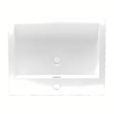 Naturel Verona umivaonik za kupaonski ormarić od lijevanog mramora s preljevom, bijela izvedba