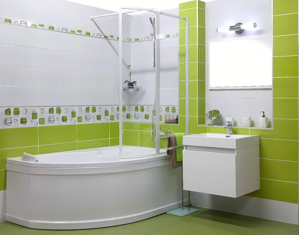 Bijeli sjajni ormarić s umivaonikom Naturel Verona s velikom ladicom i umivaonikom od lijevanog mramora.