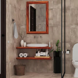 Pokrovna ploča Naturel Wood od masivnog palisandrovog drva u dekoru palisandar s jedinstvenim godovima.